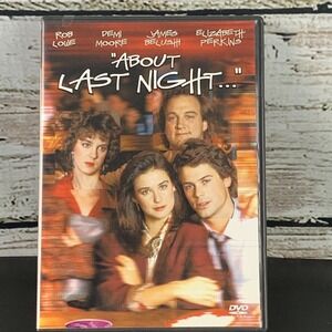 About Last Night... (DVD, 1998, Full Frame) Rob Lowe, Demi Moore, Elizabeth Perk